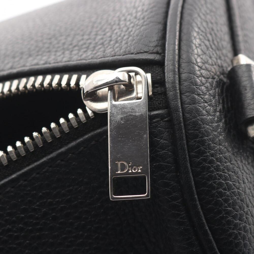 CHRISTIAN DIOR Black Leather Shoulder Bag - Picture 6 of 8